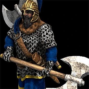 Elite Throwing Axeman unit portrait from Age of Empires II: Definitive Edition